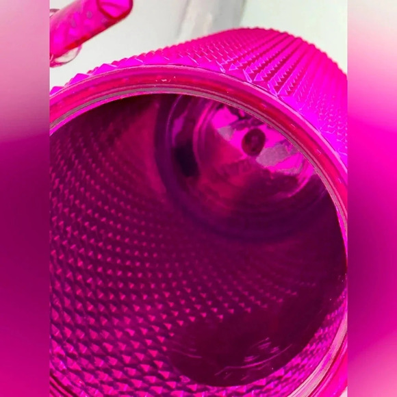 NWT Starbucks Holiday Hot Pink Diamond Studded Tumbler Grande 16oz Cup - Picture 4 of 7